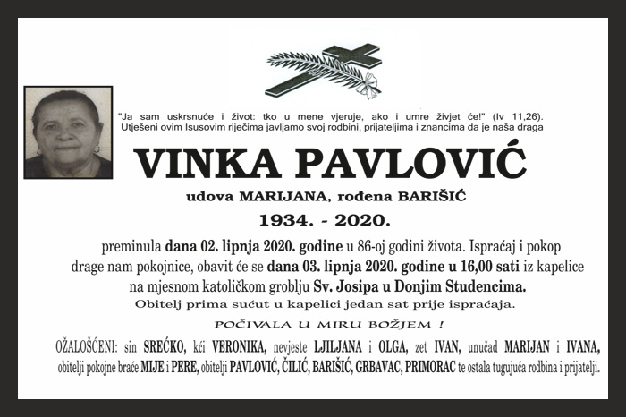 Vinka  Pavlović