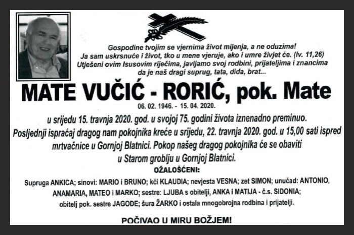 Mate Vučić –  Rorić