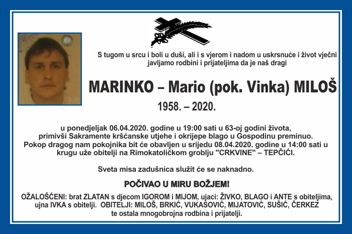 Marinko – Mario  Miloš