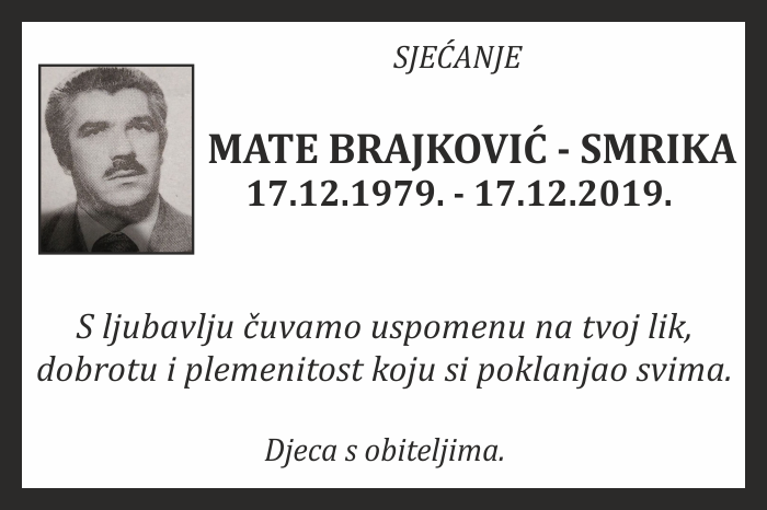 Mate Brajković –  Smrika