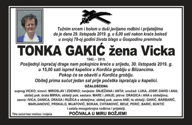 Tonka  Gakić