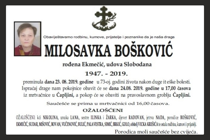 Milosavka  Bošković