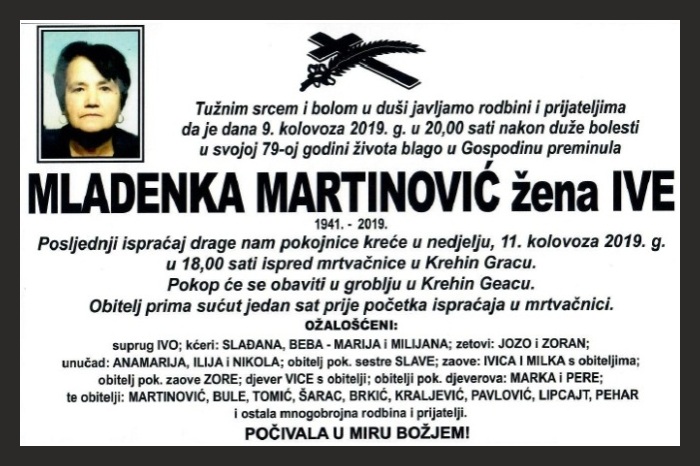 Mladenka  Martinović