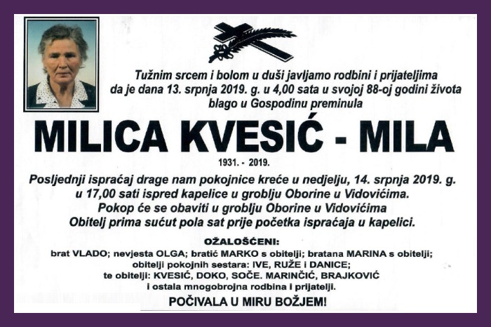 Milica Kvesić –  Mila