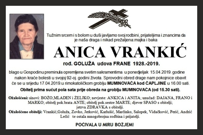Anica  Vrankić