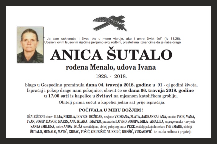 Anica  Šutalo