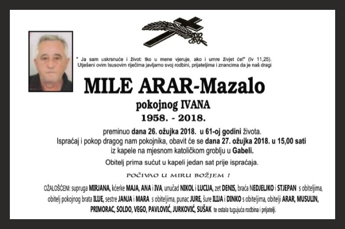 Mile  Arar-Mazalo
