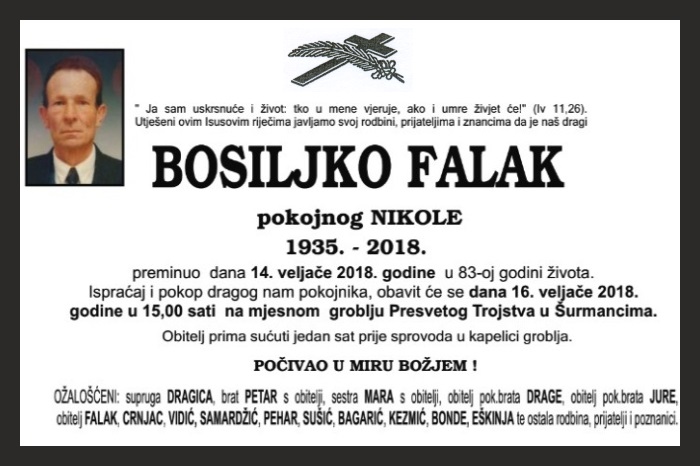 Bosiljko  Falak