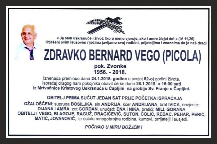 Zdravko Bernard Vego  (Picola)