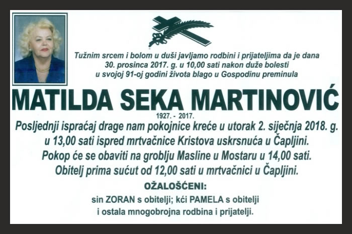 Matilda Seka  Martinović