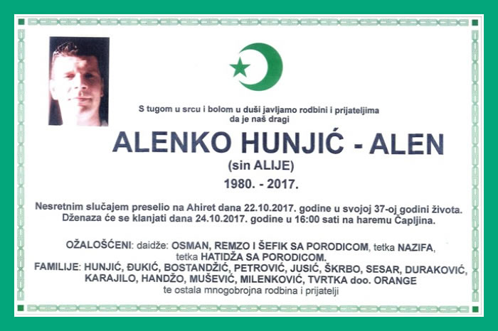 Alenko Hunjić –  Alen