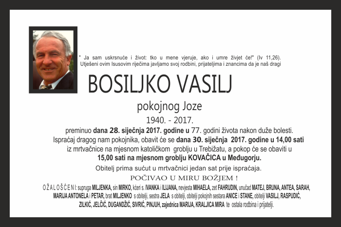 Bosiljko  Vasilj