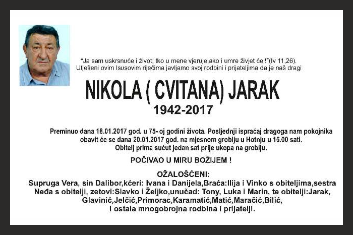 Nikola ( Cvitana)  Jarak